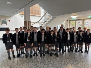 Students in school uniforms at Inchmarlo, showcasing a vibrant educational environment.