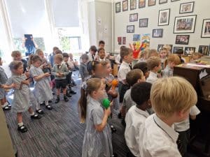 Children's group activity at Inchmarlo preschool or nursery.