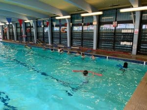 Indoor swimming pool at Inchmarlo with lane swimming and relaxing aquatic facilities.