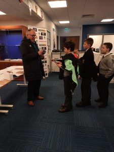 Children listening to teacher at Inchmarlo Education Centre.