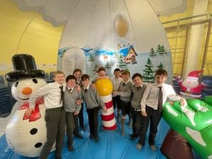 Group of children enjoying indoor play area at Inchmarlo.