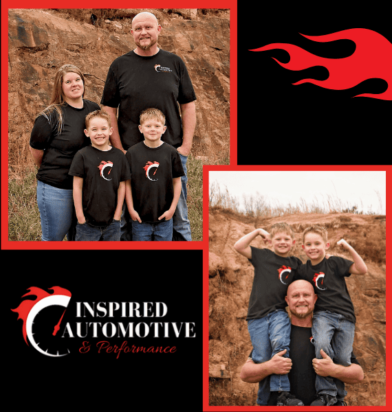 Family team at Inspired Automotive, showcasing dedication and teamwork.