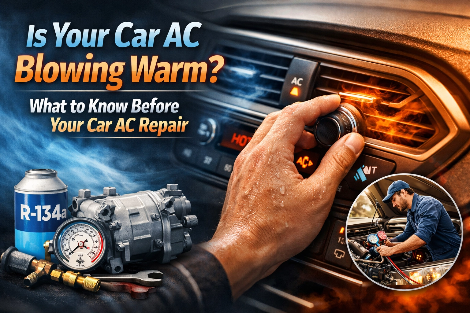 Car AC repair tips for warm weather and troubleshooting issues.