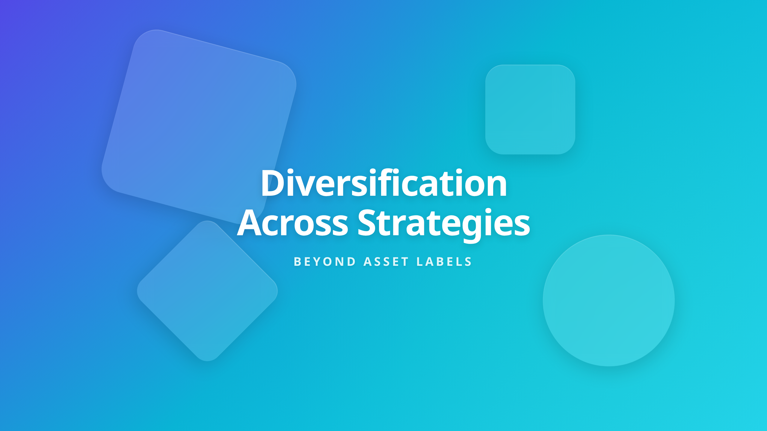 Diversification Across Strategies portfolio construction concept cover text