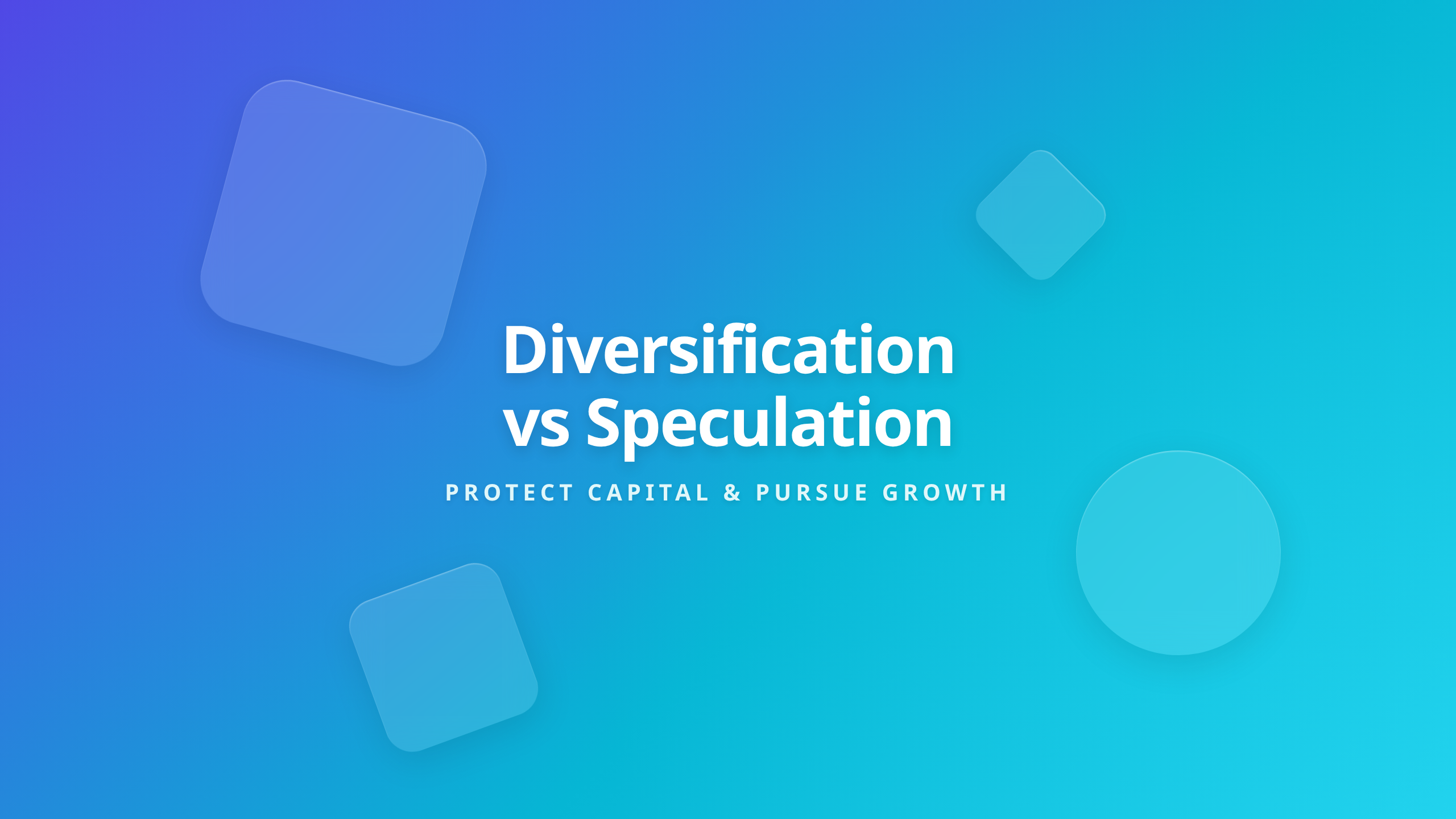 Diversification vs Speculation strategy cover featuring capital protection frameworks
