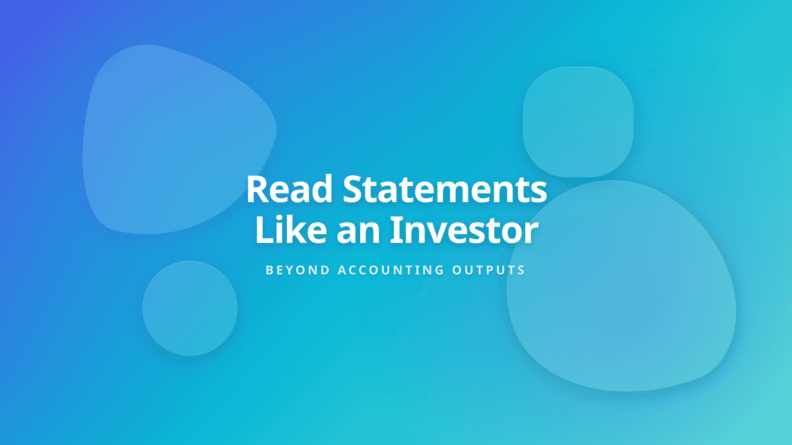 Financial Statements Analysis for Investors Cover Graphic