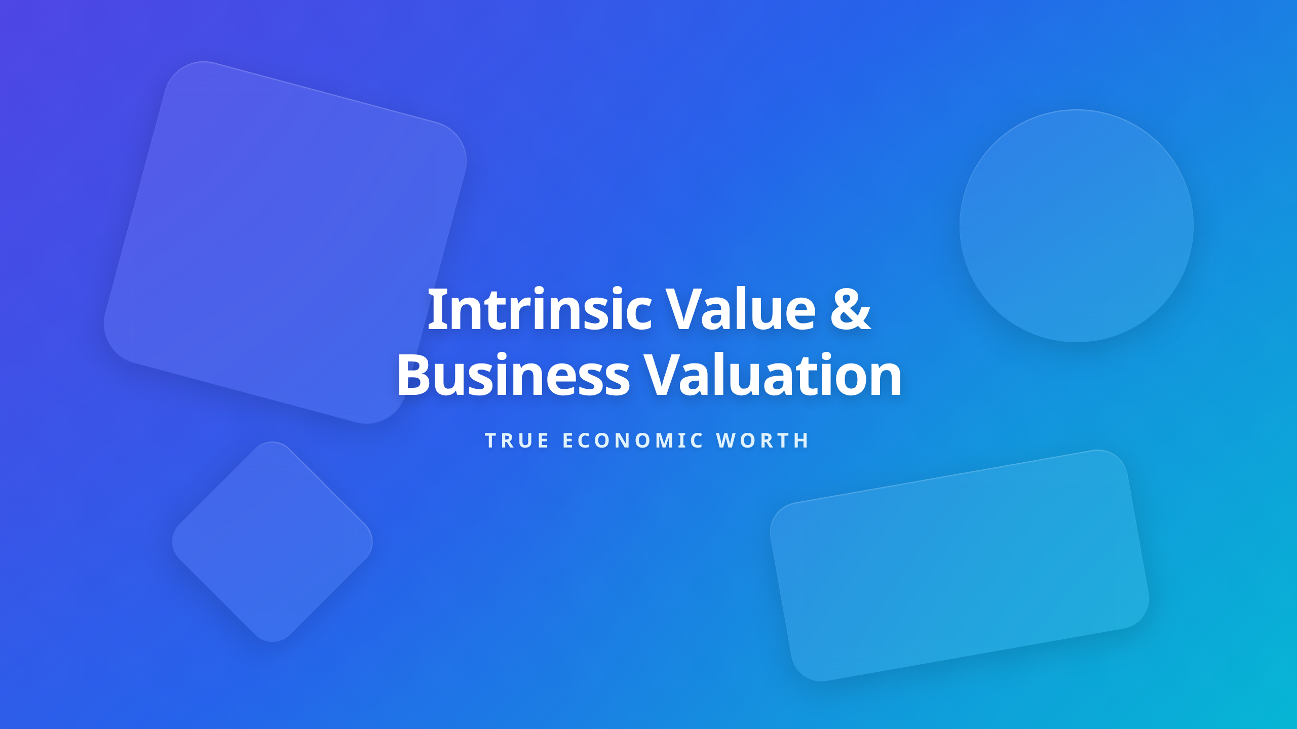 Intrinsic value investing principles for business valuation and stock evaluation