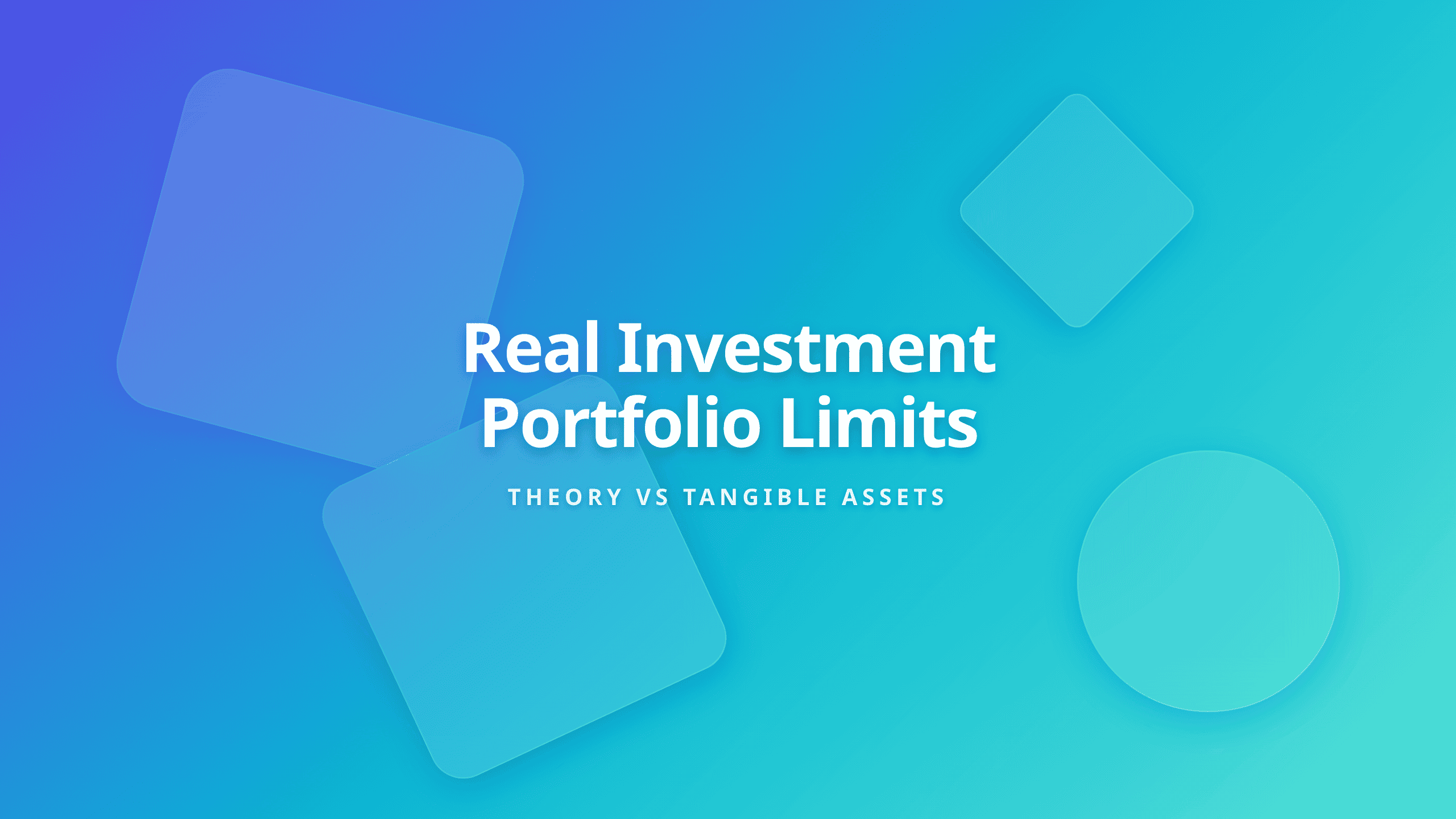 Portfolio Theory Limitations on Real Investments under Uncertainty Cover