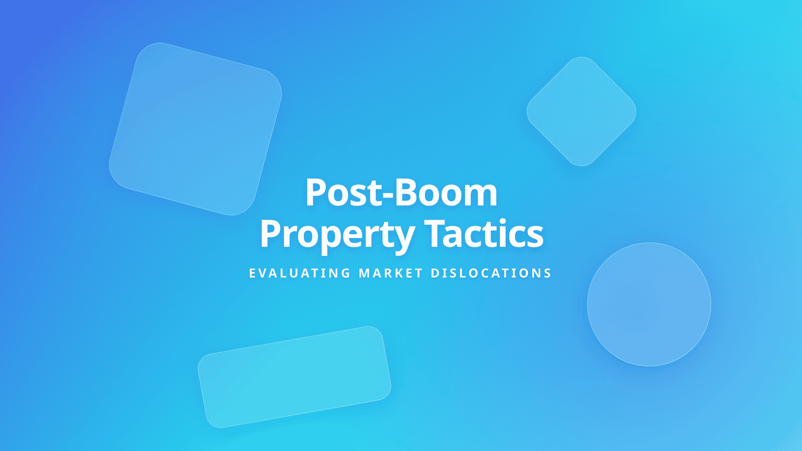 Real estate opportunities after a market boom ends showing strategic investment focus