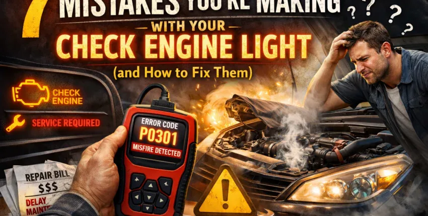 Common check engine light mistakes and how to fix them at JC Auto Repair.
