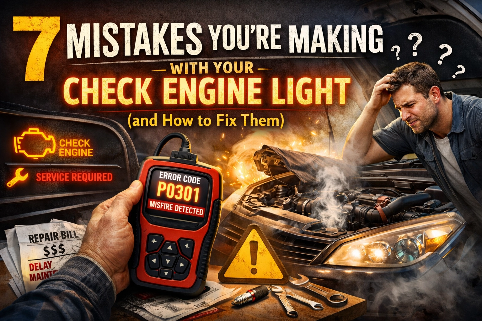 Common check engine light mistakes and how to fix them at JC Auto Repair.