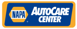 NAPA AutoCare Center sign at Joe's Auto Electric II shop.