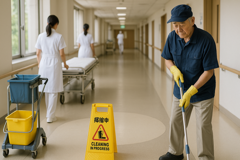 日本のビルクリーニング業界で深刻化する人手不足の実態と外国人清掃人材の活用