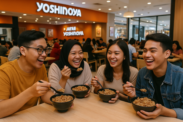 インドネシアで広がりを見せる日本の牛丼YOSHINOYA(吉野家)