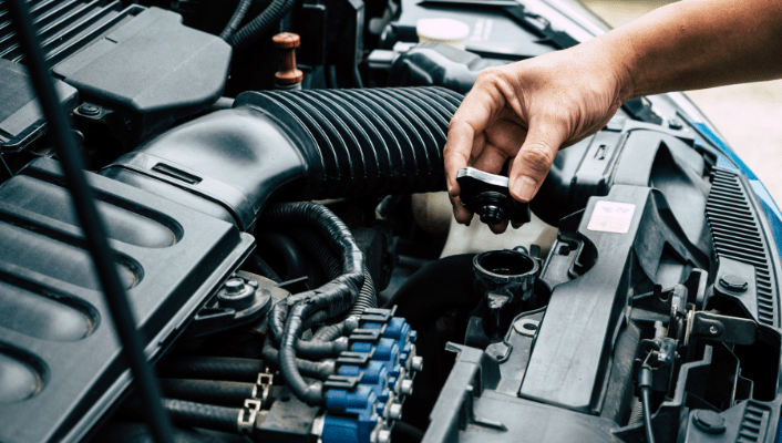 Professional engine inspection and repair at Kerrigan's Automotive.