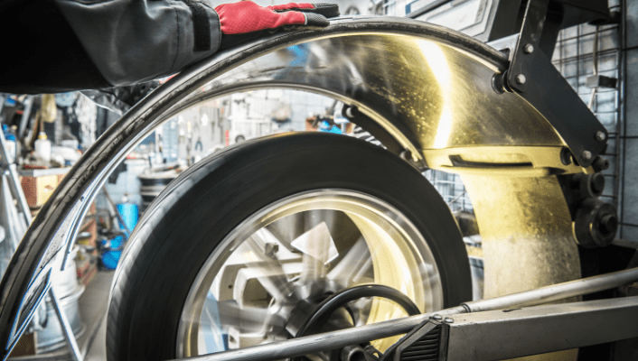 Professional tire and wheel alignment service at Kerrigan's Automotive.