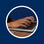 Launex Articles icon – hands typing on laptop thumbnail