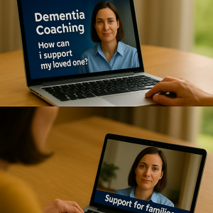 Launex family pathway coaching image showing online dementia coaching for families