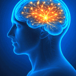 Dementia vs Alzheimer’s – glowing brain illustration