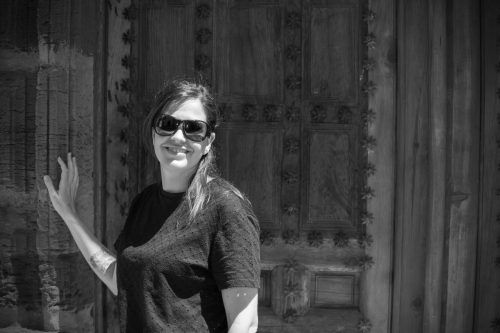Laura Lebó. Visitando una localización de la película GEMMA GALGANI