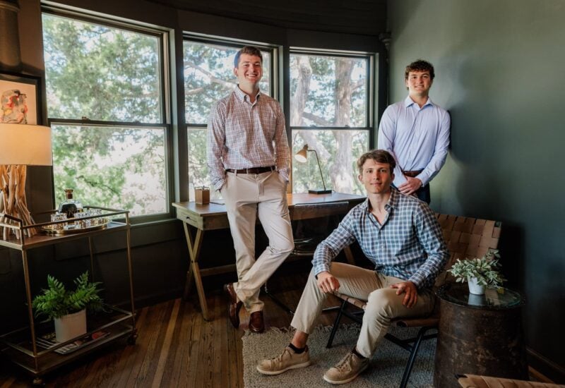 Left to right Duncan Sutton, Jack Eggers, Aidan Hanus