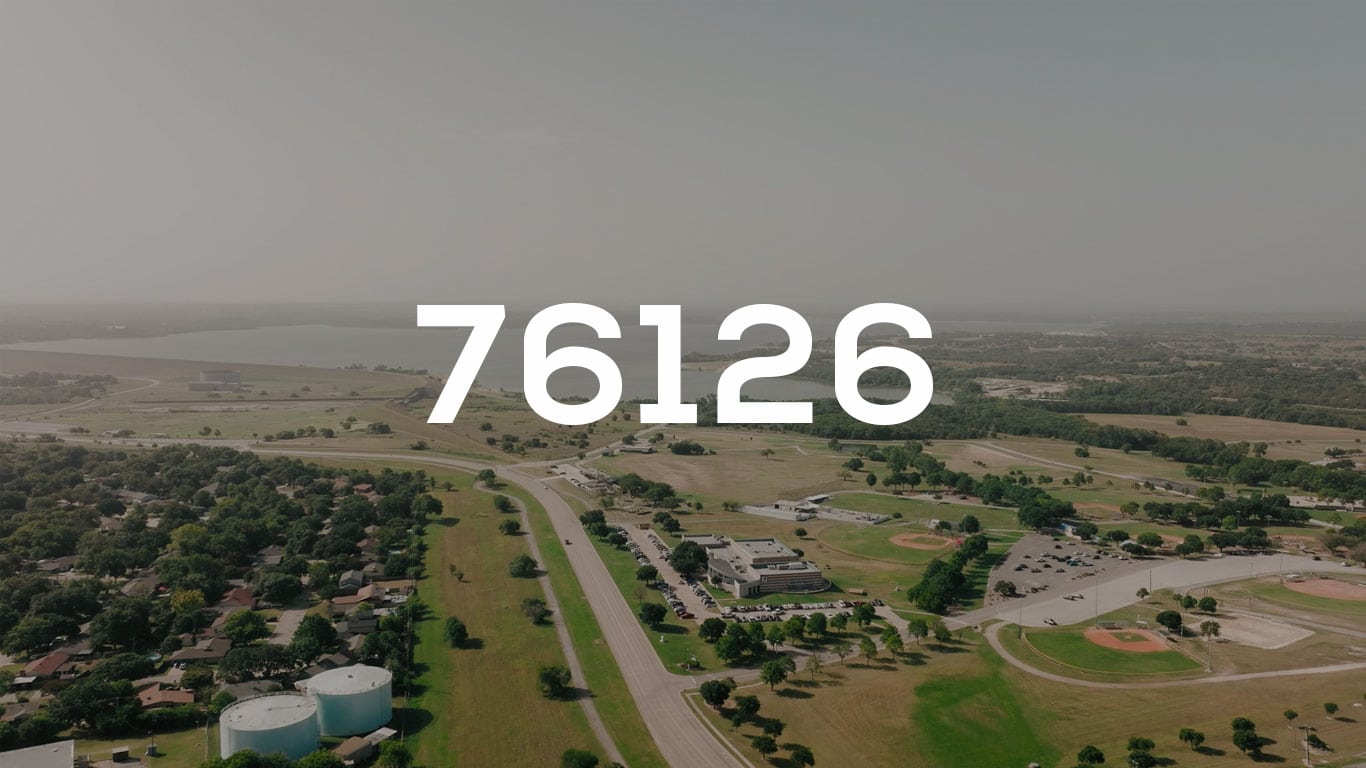 An image that shows 76126 zip code
