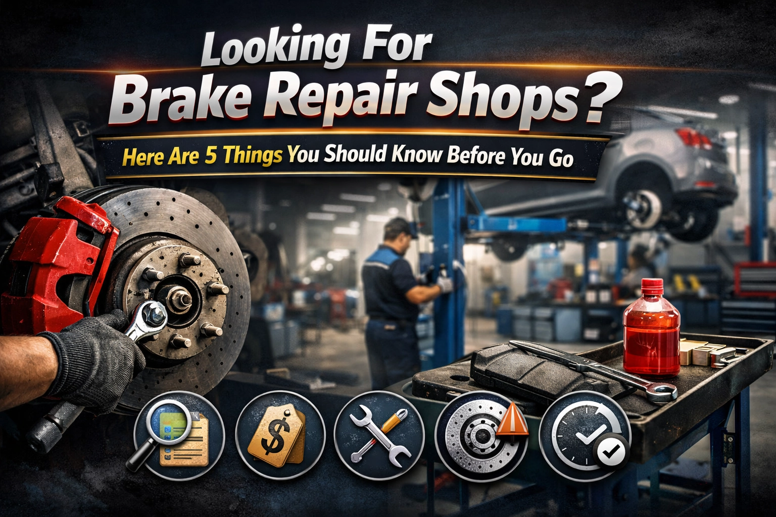 Looking For Brake Repair Shops? Here Are 5 Things You Should Know Before You Go