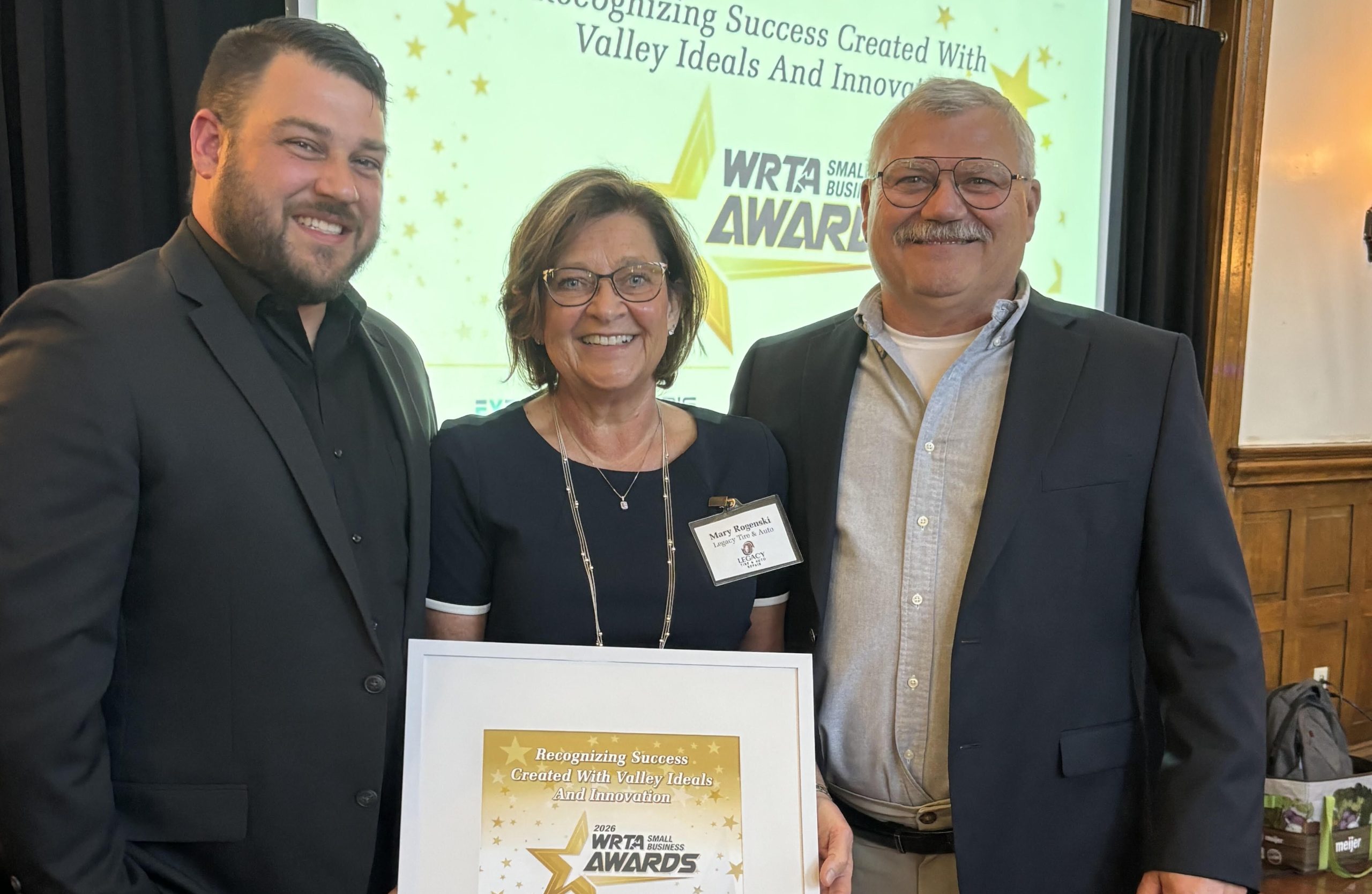 Legacy Tire & Auto Repair Named a 2026 WRTA Small Business Award Winner