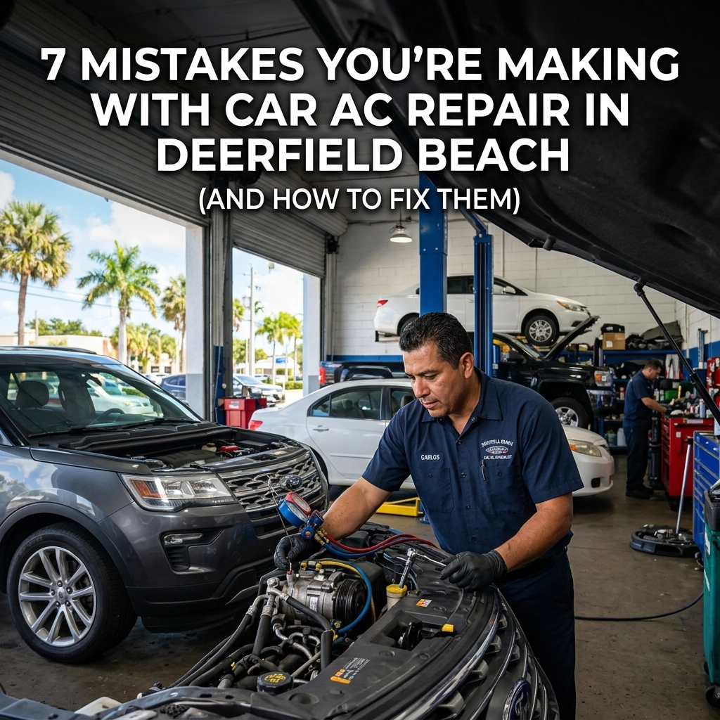 Car AC repair tips for Deerfield Beach | Lifeline Automotive.