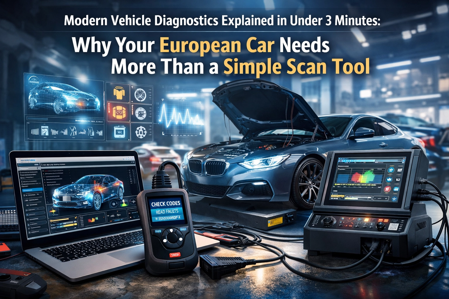 European Car Diagnostics and Scan Tools for Modern Vehicles.