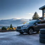L Stop Auto service center with a car and mountain background in Ontario.