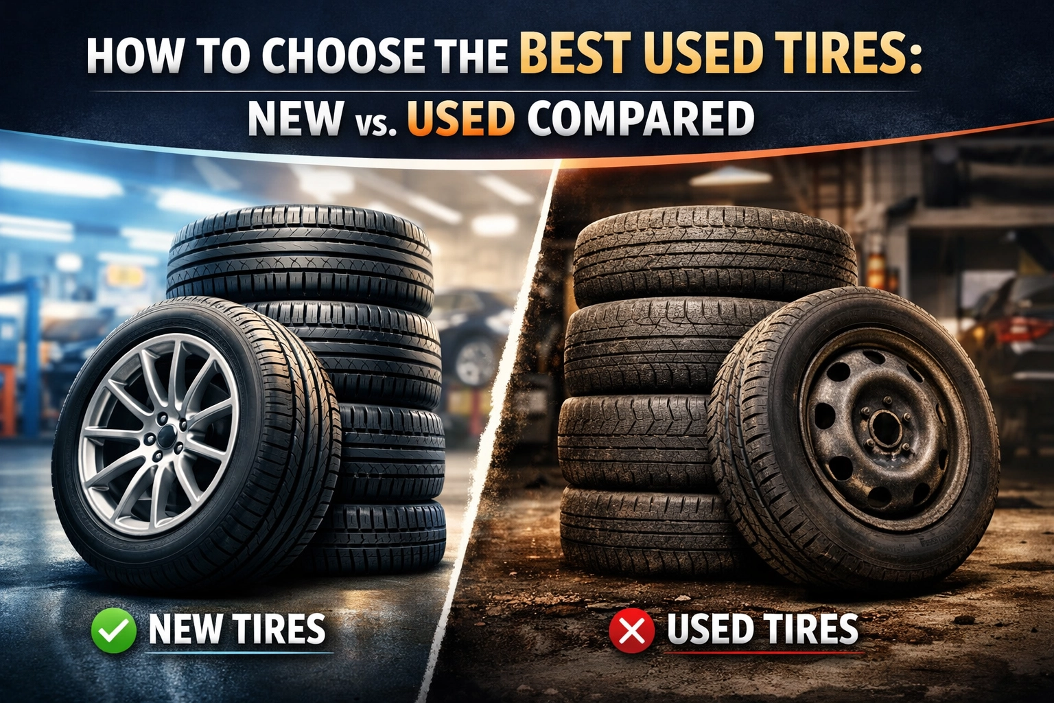 Compare New and Used Tires for Better Vehicle Performance.