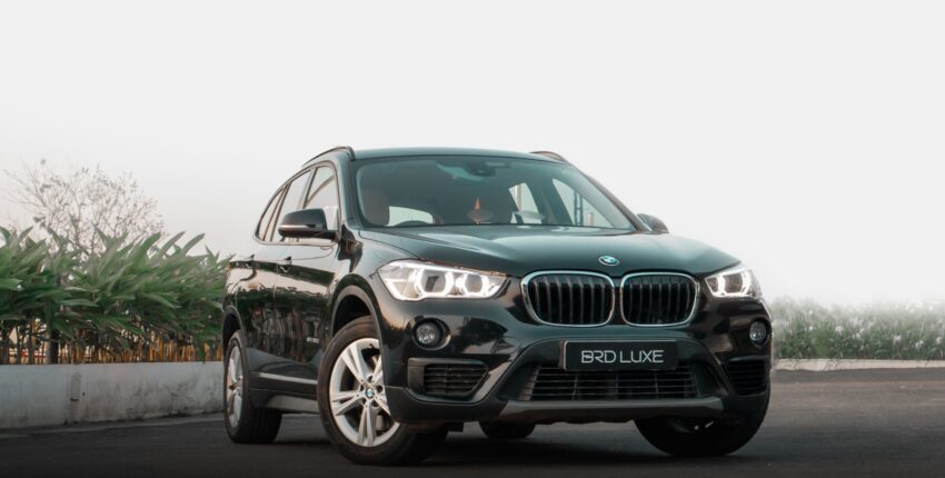 Black BMW SUV parked outdoors in Vancouver for pre-purchase inspection.