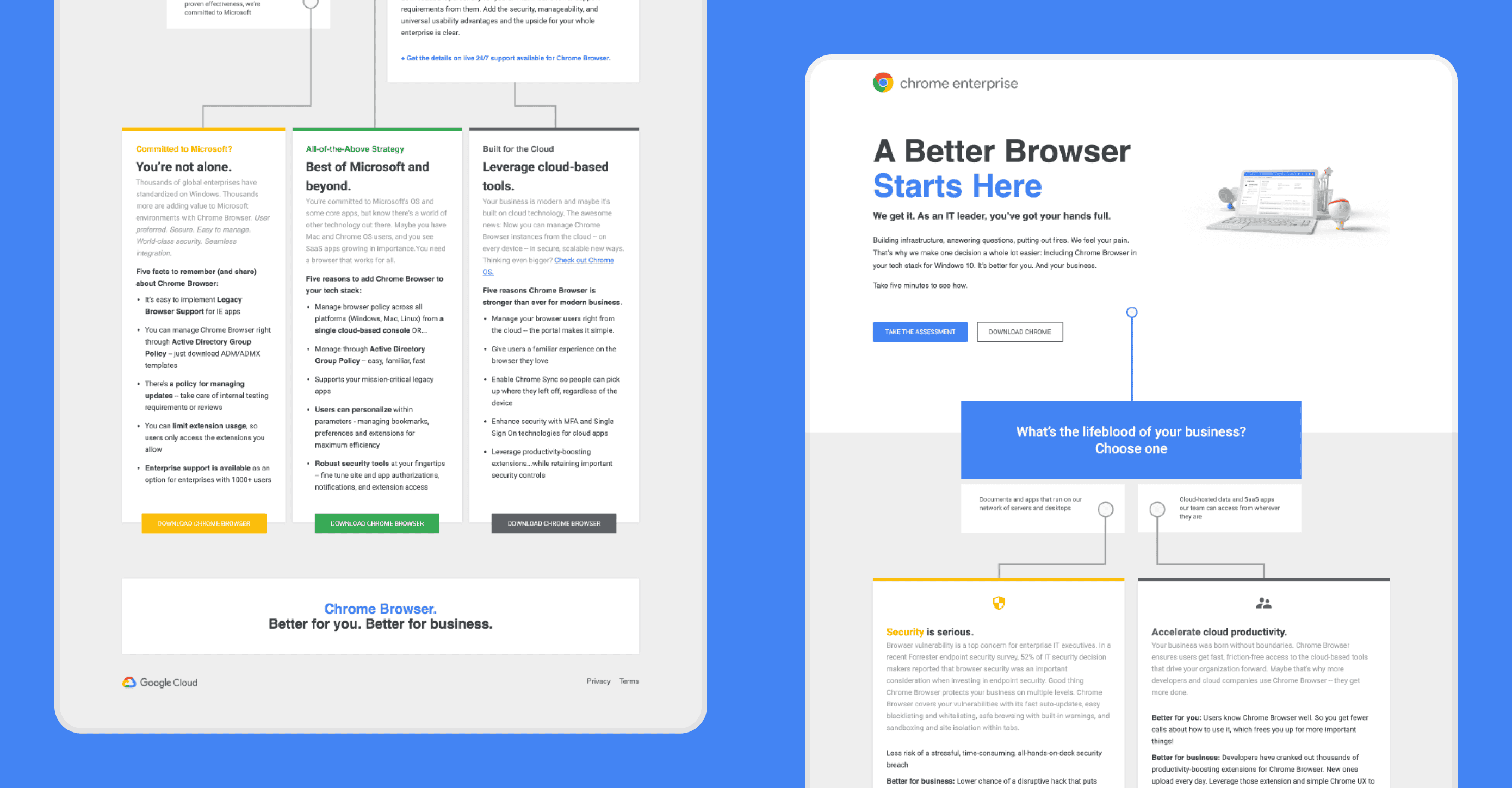 Google Chrome Landing Page
