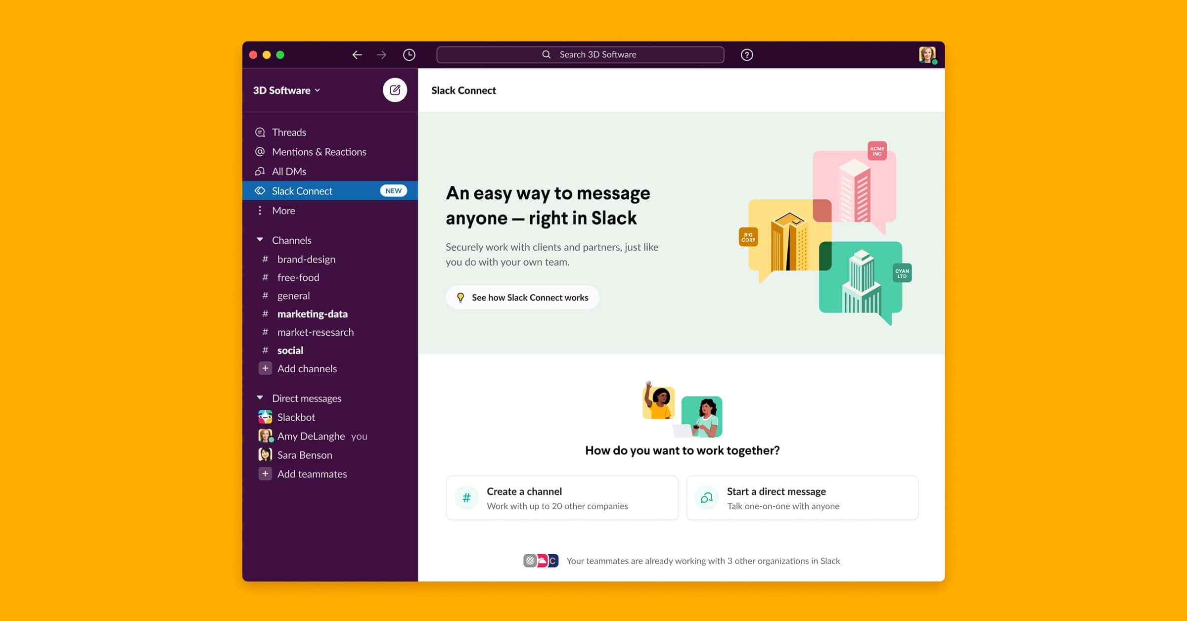 Image of Slack communication tool