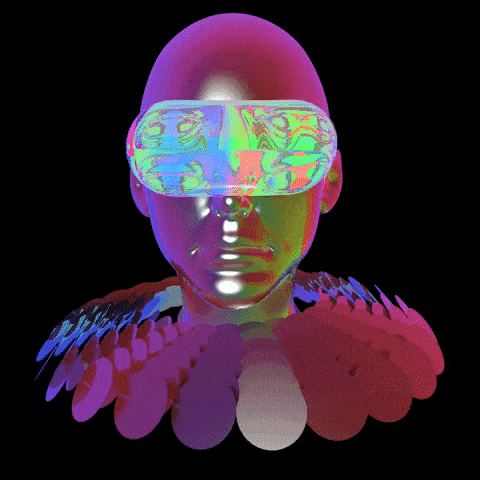 person with ocular goggles