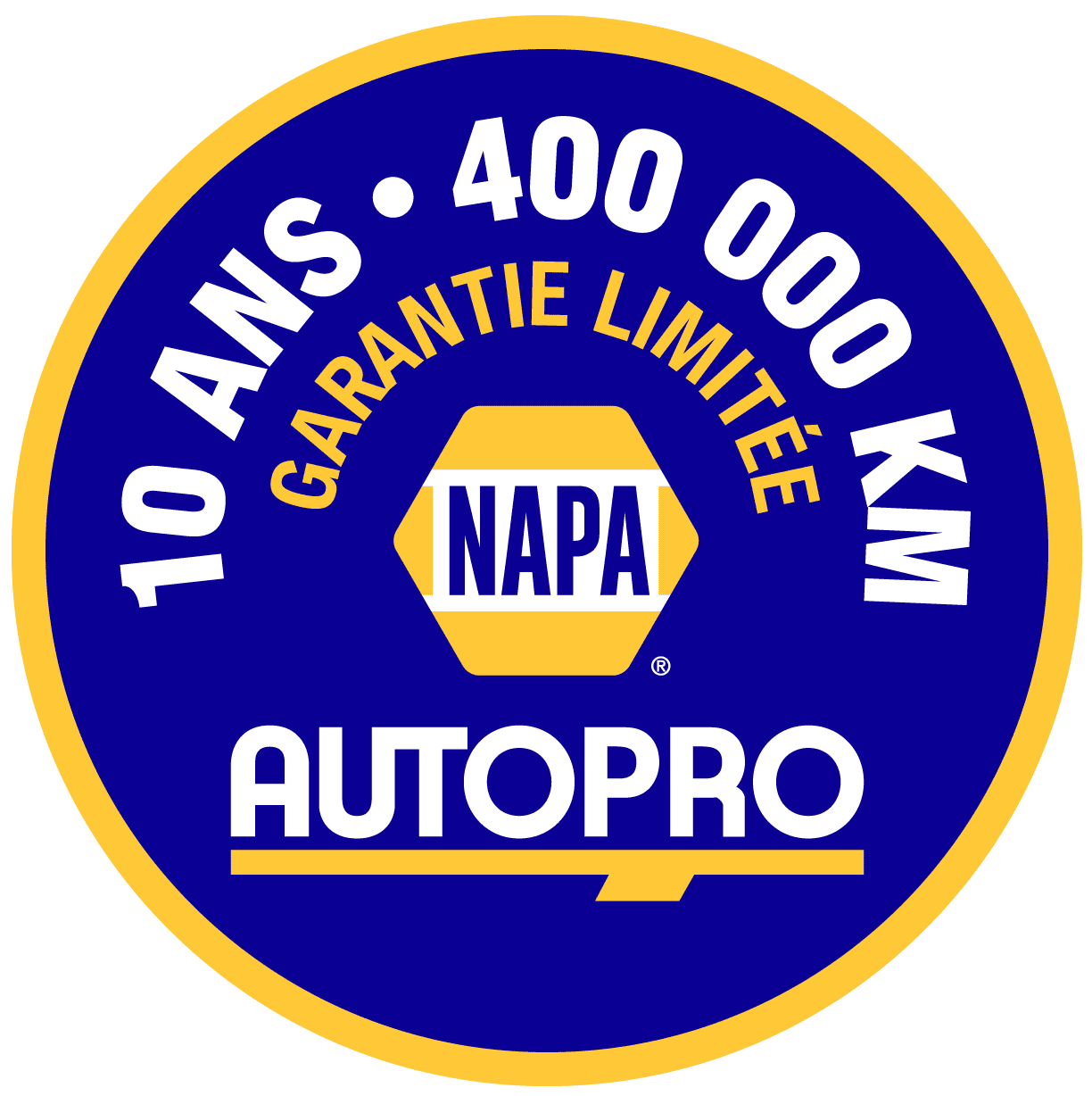 Mécanique E.G.L. logo with auto service guarantee.