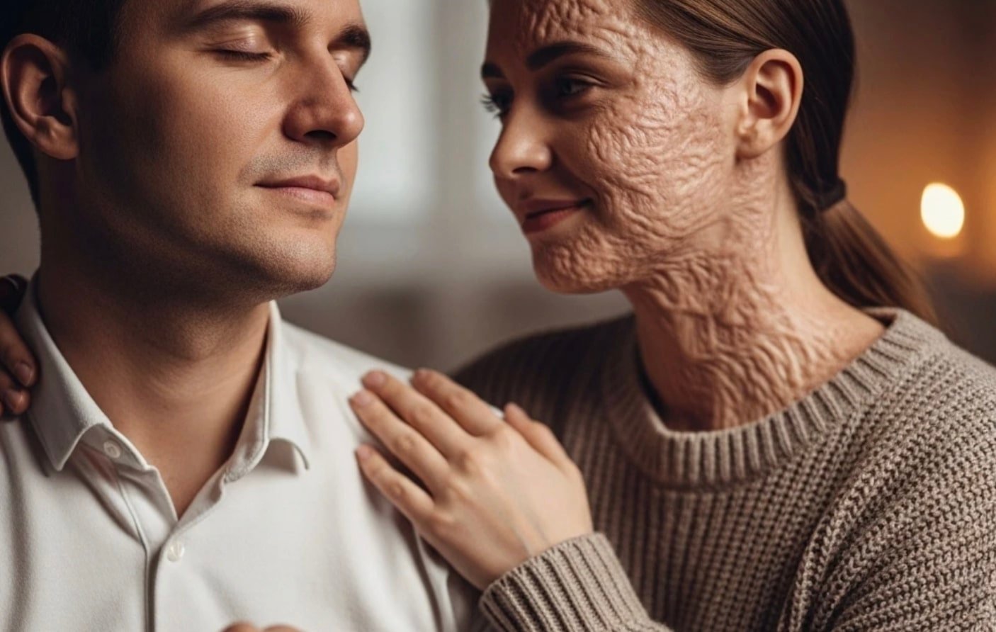 Παντρεύτηκα έναν τυφλό άντρα γιατί πίστευα ότι δεν θα μπορούσε να δει τις ουλές μου αλλά τη νύχτα του γάμου μας, μου ψιθύρισε κάτι που πάγωσε την ψυχή μου 1 stigmiotypo othonis 2025 11 17 04.15.19