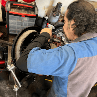 Professional wheel repair and maintenance service at Meineke Car Care Center in Fresno. Expert techn.
