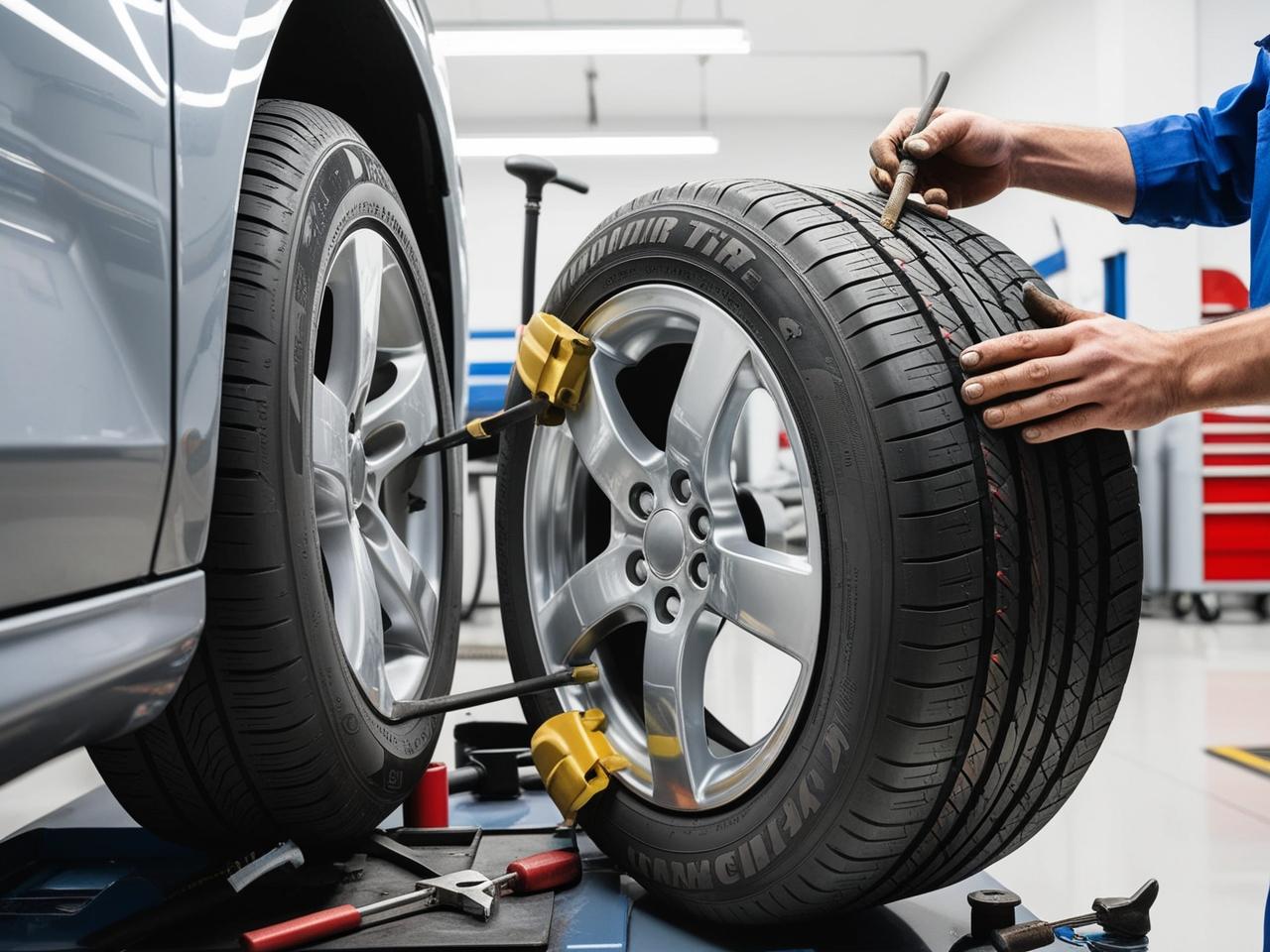 Professional tire replacement at Mickey's Automotive, Inc.