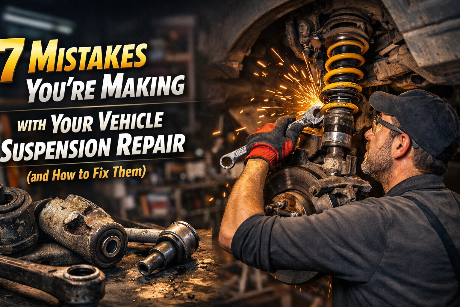 Expert vehicle suspension repair with focus on common mistakes and solutions.