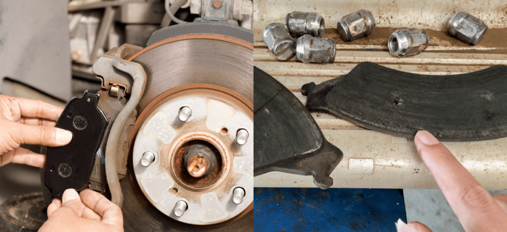 Brake pad replacement, vehicle maintenance, auto repair services at MJZ Garage.