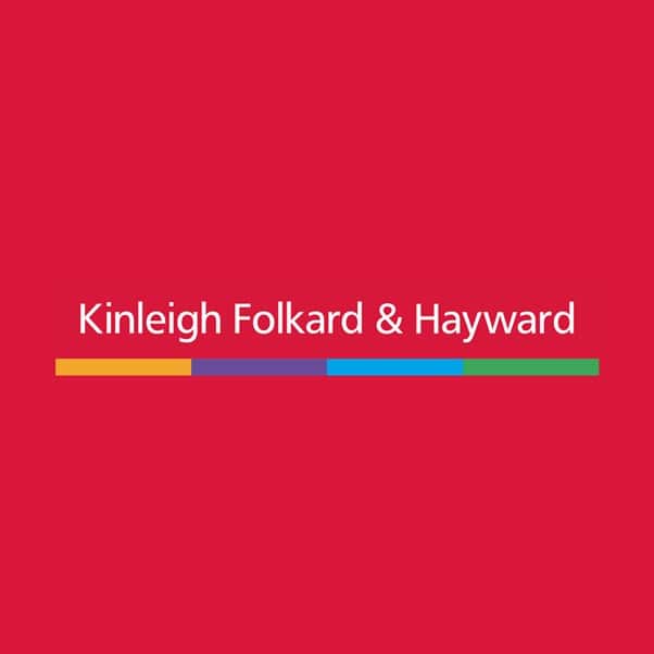 Kinleigh Folkard & Hayward logo.