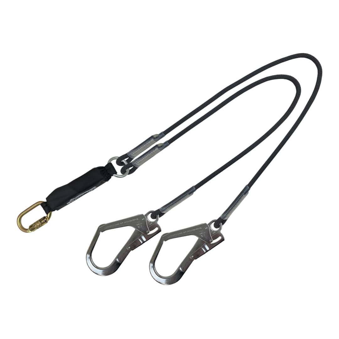 Lite Twin Rope Shock Pack (karabiner/scaffold hook)