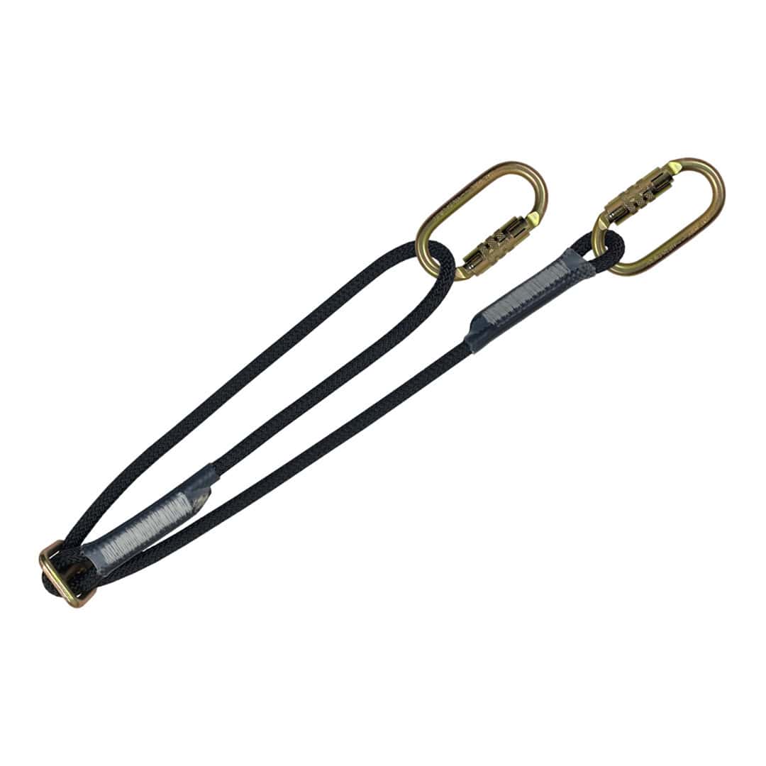 work positioning rope lanyard karabiner/karabiner