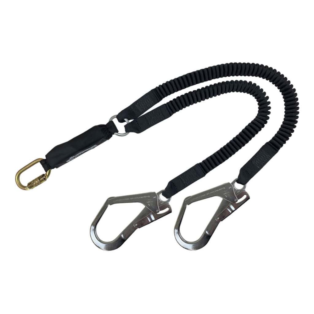 lite twin elastic shock pack twin leg karabiner/scaffold hook