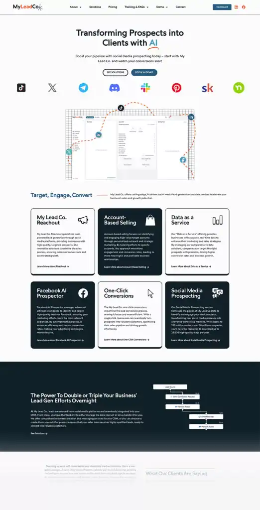 AI marketing automation tools for lead generation on social media platforms.