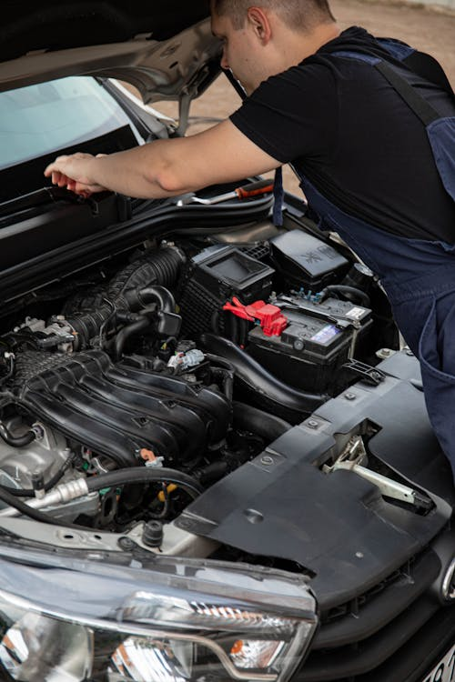 Auto engine inspection for seasonal vehicle care.