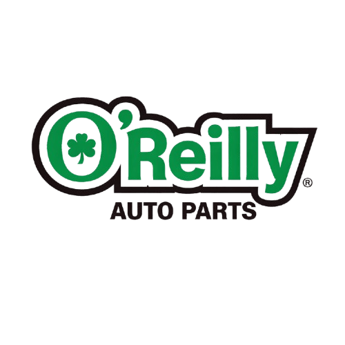 O'Reilly Auto Parts store logo with shamrock design.