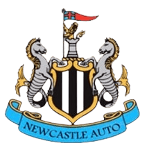 Newcastle Auto Repairs logo with shield and zebras, representing trusted vehicle service.